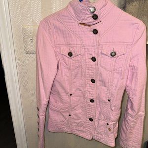 Twill Twenty Two Pink Button Up Sleeves So CUTE!!!(Small)